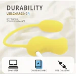 Double Duck Sucking Thrusting Vibrator Yellow