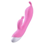 Dual Motor G Spot Rabbit Vibrator with Powerful Vibrations Pink