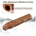 Durable Cuttable Penis Extension Sheath Inches Tan