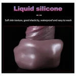 Reusable Silicone Penis Sleeve with Cock Ring x Inches Chocolate
