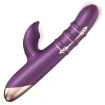 in G Spot Vibrator and Clitoral Stimulator with Vibration Tapping & Thrusting Modes Purple