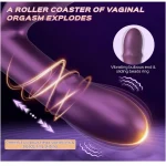in G Spot Vibrator and Clitoral Stimulator with Vibration Tapping & Thrusting Modes Purple
