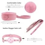 Pieces Faux Leather and Fur Role Play Kit Pink Full