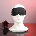 Breathable Bondage Blindfold Black Leather