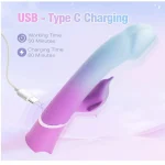 Dual Personal Massager with Modes Purple Blue