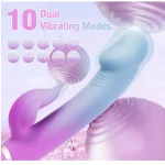 Dual Personal Massager with Modes Purple Blue