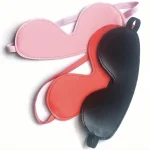 Faux Leather Eye Mask BLACK