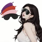 Faux Leather Eye Mask BLACK