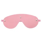 Faux Leather Eye Mask PINK