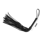 Faux Leather Whip Black