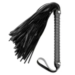 Faux Leather Whip Black
