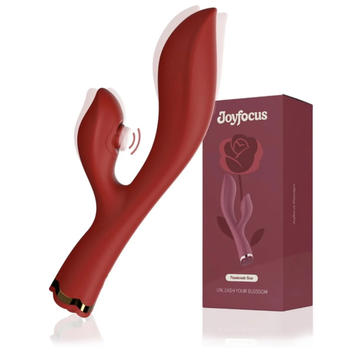 G Spot & Clitoral Stimulating Rabbit Vibrator Vibration & Tapping Modes Red