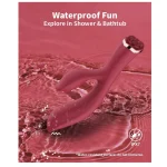 G Spot & Clitoral Stimulating Rabbit Vibrator Vibration & Tapping Modes Red