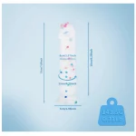 Realistic Silicone Confetti Dildo with Flared Suction Cup Base Inch