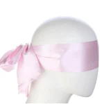 Satin Bondage Scarf Eye Mask:Hand Ties x inches Light Pink