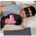 Satin Bondage Scarf Eye Mask:Hand Ties x inches Purple