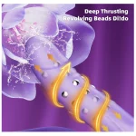 Thrusting Rabbit Vibrator with Revolving Beads Lavender