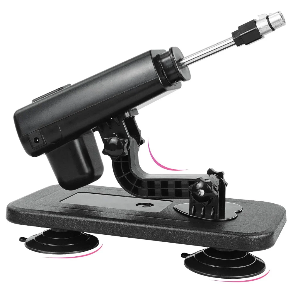Adjustable Thrusting Sex Machine with Accessories Black