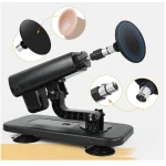 Adjustable Thrusting Sex Machine with Accessories Black