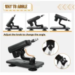 Adjustable Thrusting Sex Machine with Accessories Black