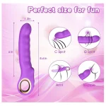 G Spot Vibrator with Thrusting & Vibration Modes Purple