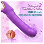 G Spot Vibrator with Thrusting & Vibration Modes Purple