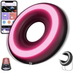Glow in the Dark APP Control Vibrating Cock Ring Vibration Modes Black