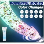 Realistic Clear Dildo with Suction Cup Vibrating Modes Inches Glam In The Dark