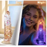Realistic Clear Dildo with Suction Cup Vibrating Modes Inches Glam In The Dark