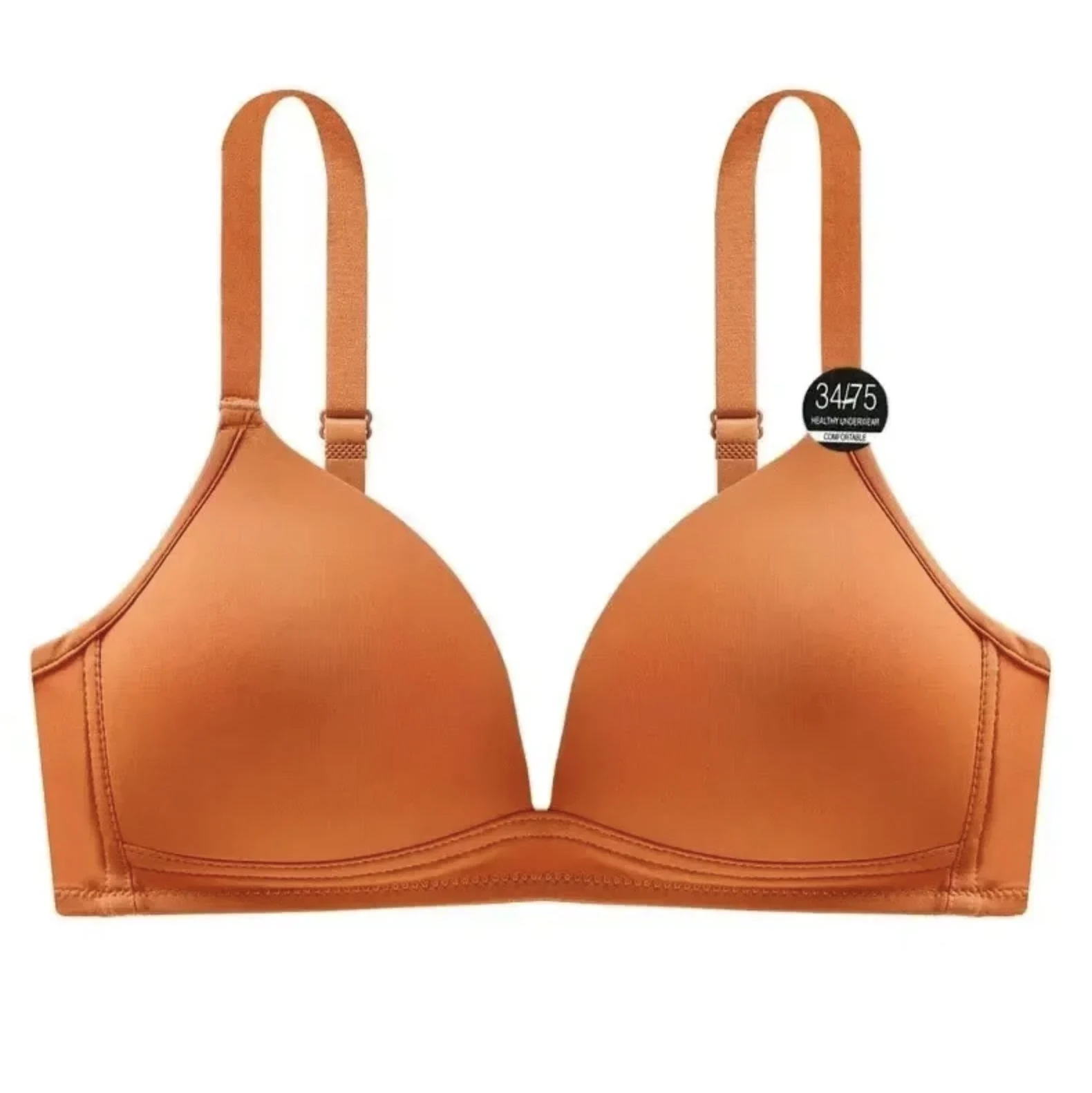 Seamless Push Up Bralette CARAMEL ORANGE