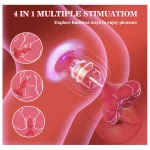 Vibrating Rotating Butt Plug with APP Remote Control & Vibrating Modes Red Rose