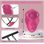 APP Remote Control Wearable Thong Panty Vibs Pink