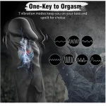 Classic Vibrator Dildo Wand Waterproof Silicone Black