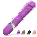 Classic Vibrator Dildo Wand Waterproof Silicone Purple