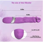 Classic Vibrator Dildo Wand Waterproof Silicone Purple