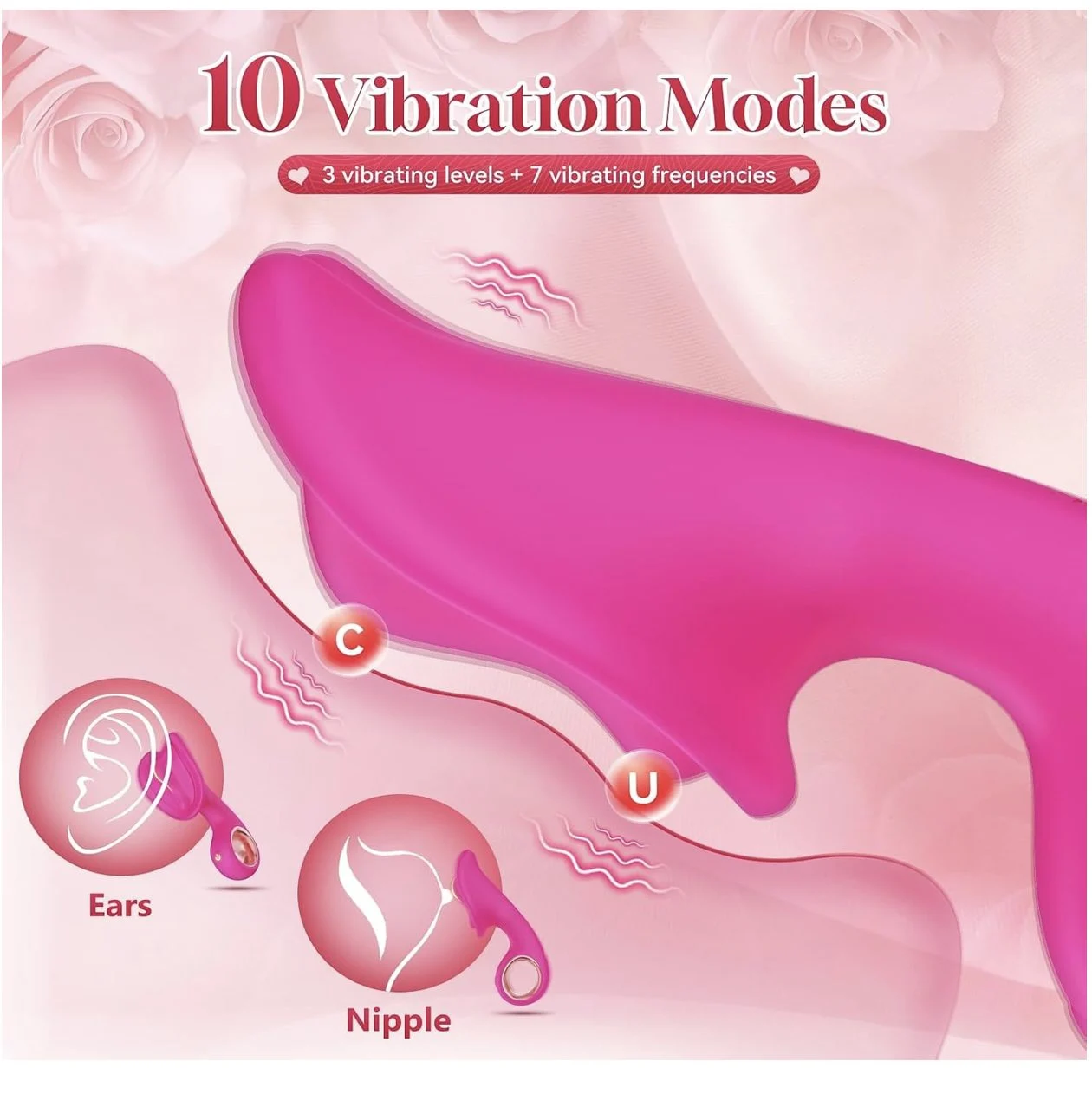 Mini Vibrator with Vibration Modes Pink