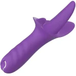 Quiet Licking Tongue Style Clitoris Vibrator Purple