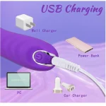 Quiet Licking Tongue Style Clitoris Vibrator Purple