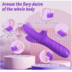 Quiet Licking Tongue Style Clitoris Vibrator Purple