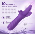 Quiet Licking Tongue Style Clitoris Vibrator Purple