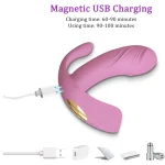 Remote Control Wearable Vibrator Modes Light Pink