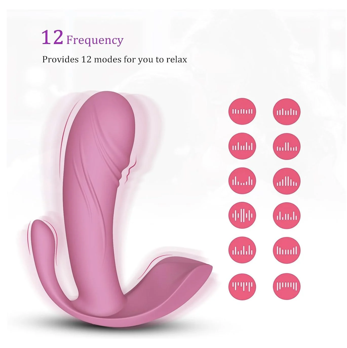 Remote Control Wearable Vibrator Modes Light Pink