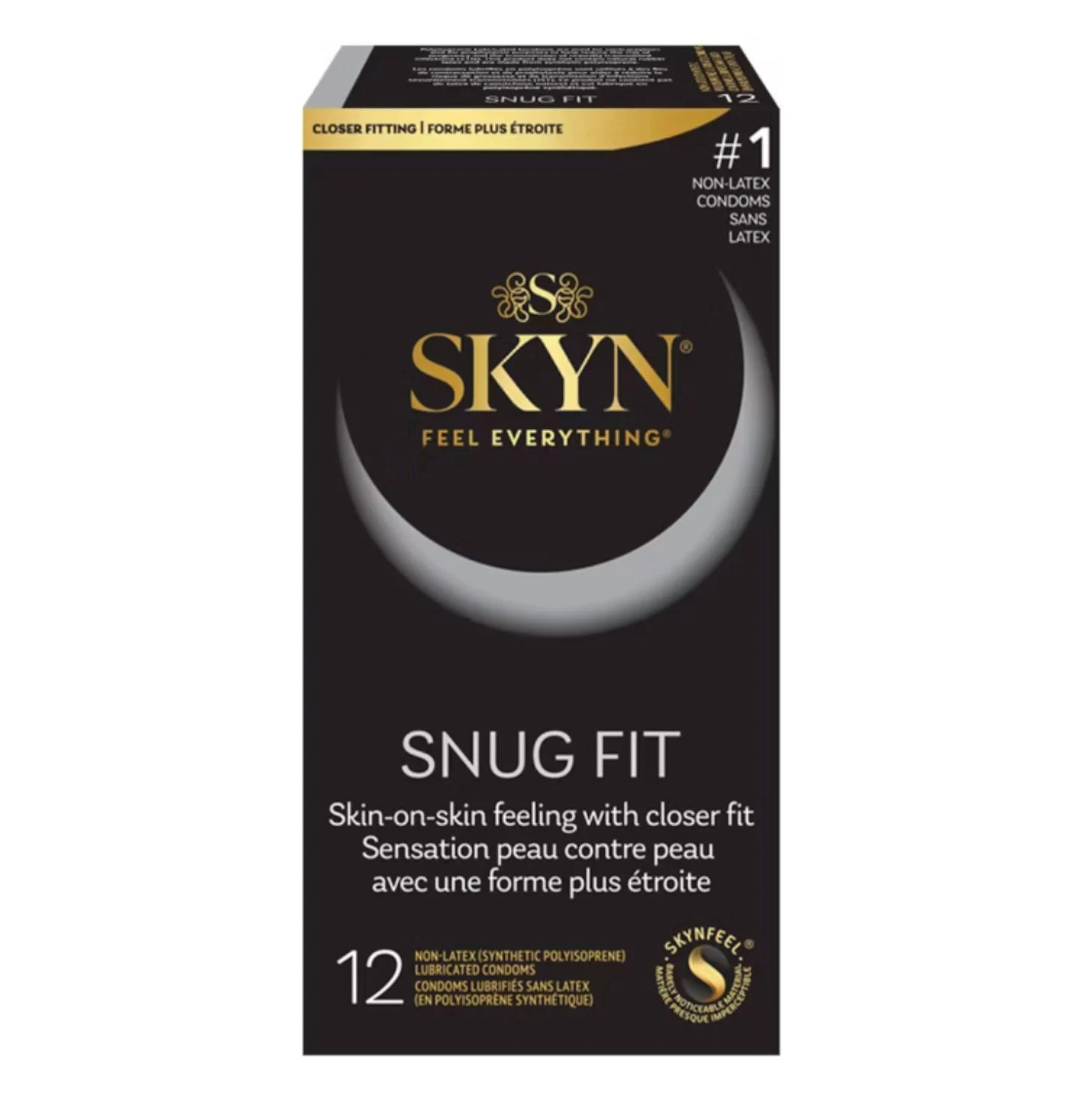 SKYN Snug Fit Non Latex Lubricated Condoms ct