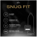 SKYN Snug Fit Non Latex Lubricated Condoms ct