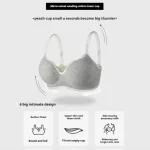 Seamless Push Up Bra lette with Graffiti Print Black