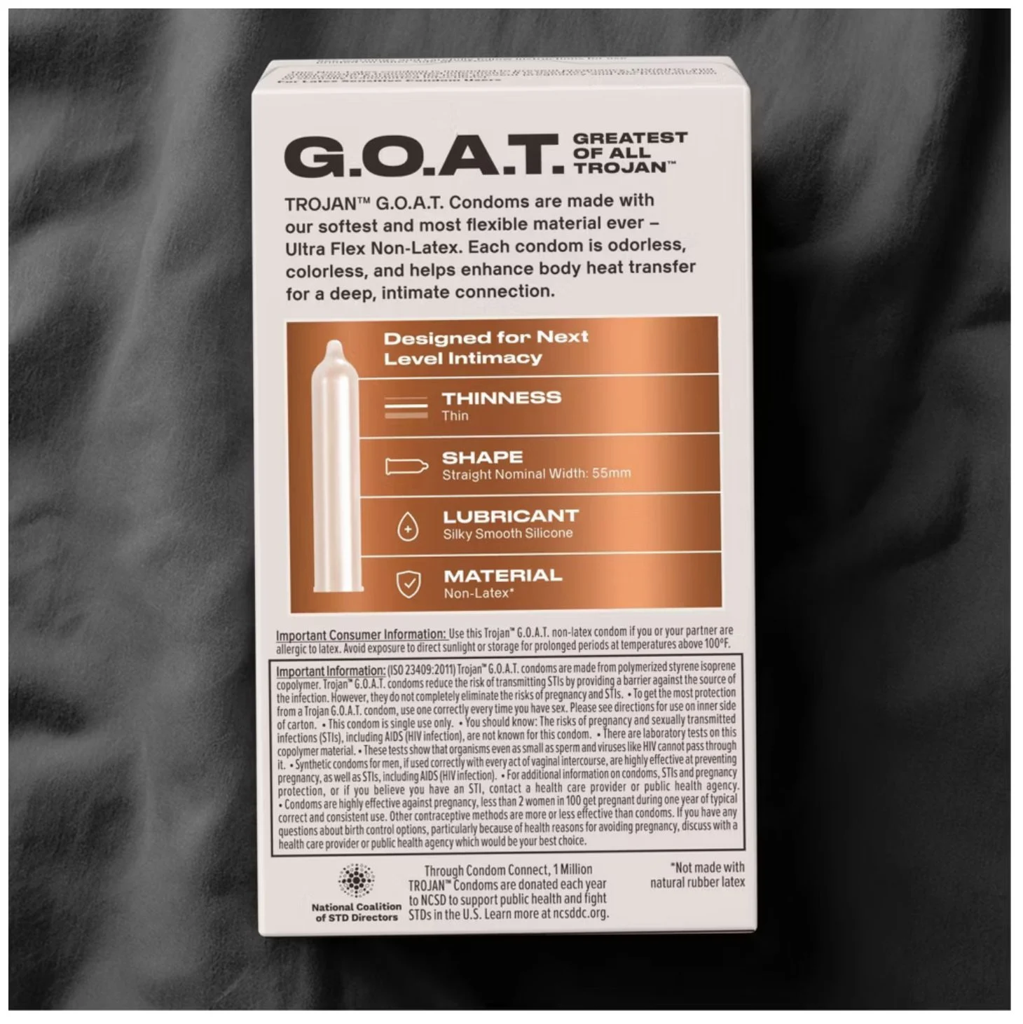 Trojan GOAT Non Latex Condoms ct