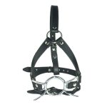 Premium Leather Collar with Open Mouth Ring | Sexpressions
