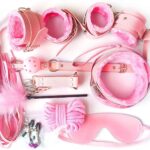 Pink Faux Leather Role Play Kit - 8pcs | Sexpressions