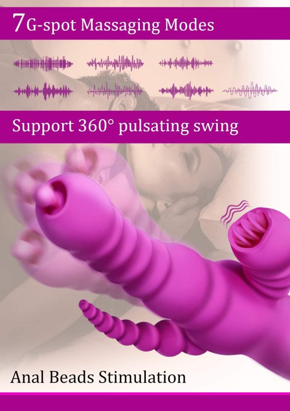 Triple Stimulating Rabbit Vibrator – Pink