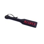 XOXO 12.8 Inch Faux Leather Spanking Paddle - Black